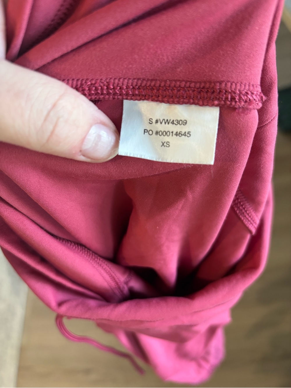 Vuori Daily Leggings Drawstring Sunset Pink MSRP $98 - Picture 4 of 4